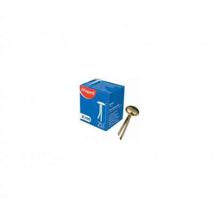 Picture of 0101 MAPED PAPER FASTENERS X10 25MM